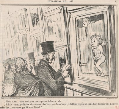 Kom igen då..., min vän, jag kan inte hitta... av Honoré Daumier