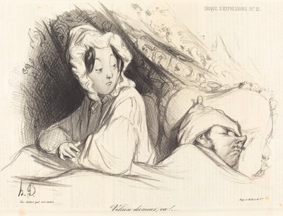 Stygg sovare, gå! av Honoré Daumier