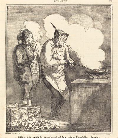 Här är några trasiga ägg... av Honoré Daumier
