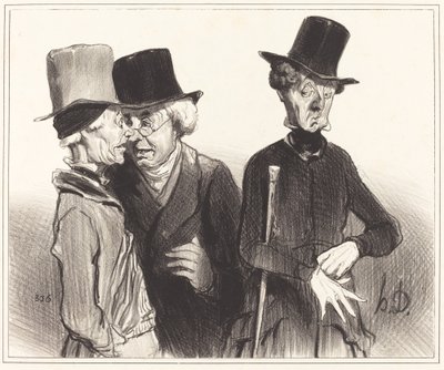Så! du blev pensionär, jag läkare, han... av Honoré Daumier