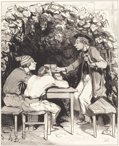 Du förstår, min vän... det finns bara två element... av lycka... av Honoré Daumier