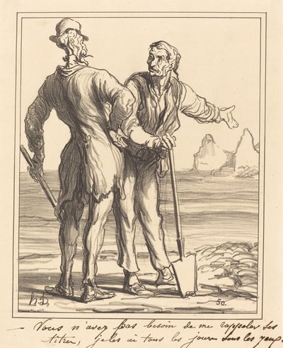 Du behöver inte påminna mig om hans titlar... av Honoré Daumier