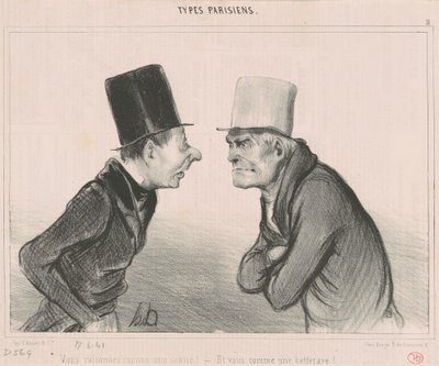 Du resonerar som en käpp! av Honoré Daumier