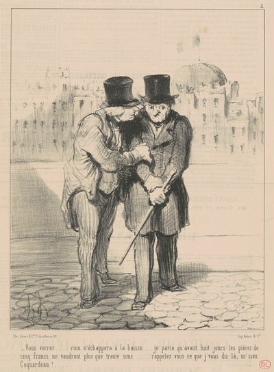 Du kommer att se... ingenting kommer att undgå fallet... av Honoré Daumier