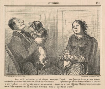 Här är du nu medborgarpass av Honoré Daumier