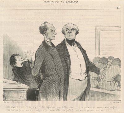 Du förstår... den mest perfekta ordningen råder... av Honoré Daumier