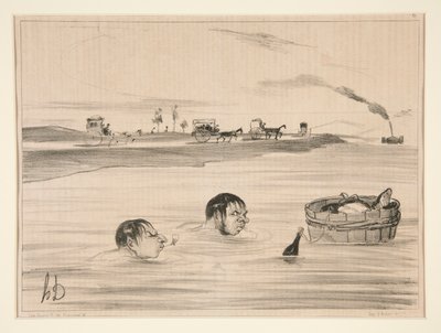 Resa till St. Cloud av Honoré Daumier