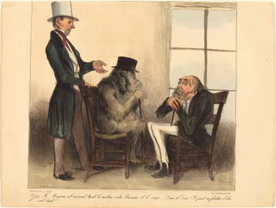 Se, herr Mayeux, detta djur... av Honoré Daumier