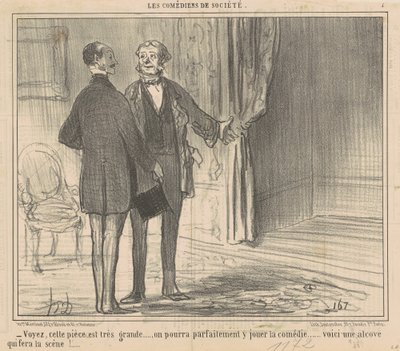 Se, det här rummet är väldigt stort... av Honoré Daumier