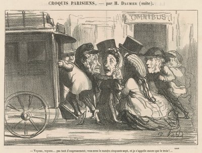 Låt oss se, låt oss se ... inte så mycket brådska ... av Honoré Daumier