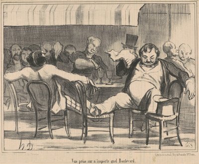 Utsikt från vilken boulevard som helst av Honoré Daumier