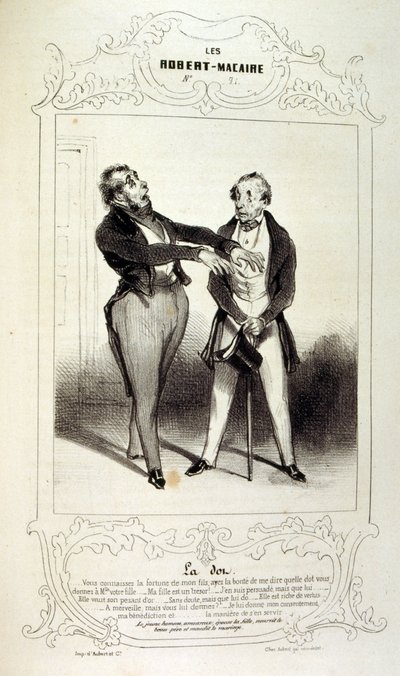 illustrationer om idéer och legender Philipon under titeln Les Cent och Robert Macaire av Honoré Daumier