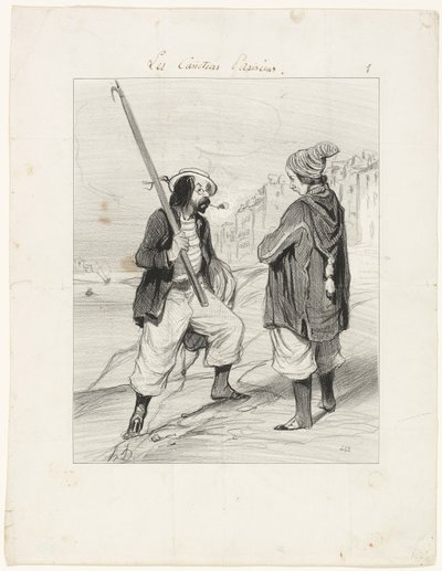 All Right Rigobert, My Old Friend..., platta ett från Les Canotiers Parisiens av Honoré Victorin Daumier