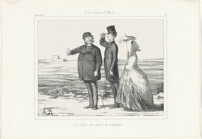 Vid Varenne, Saint-Maur. "Där! Mitt lantställe", plansch 418 från Souvenirs d