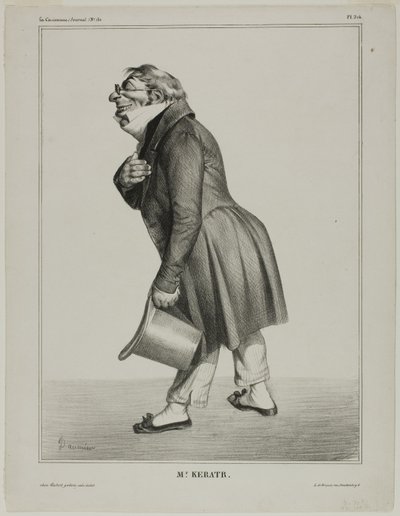 Auguste-Hilarion, greve de Kératry av Honoré Victorin Daumier