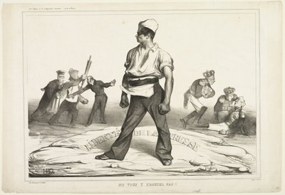Blanda dig inte i!, platta 20 av Honoré Victorin Daumier