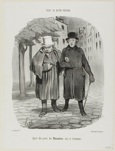 Former Dandies från Directory-tiden, plansch 7 från Tout Ce Qu