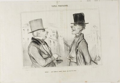 Great Times for Small Fry..., plansch 7 från Types Parisiens av Honoré Victorin Daumier