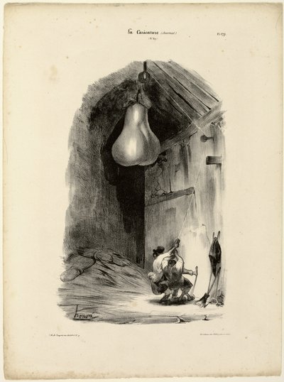 "Heave-ho!...Heave-ho! Heave-ho!", platta 179 av Honoré Victorin Daumier