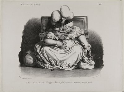 Marie Louise Charlotte Philippine Pairie, prostituerad, licensierad av polisen av Honoré Victorin Daumier