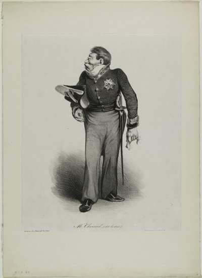 Herr Choiseul, (kallad le Duc), plansch 502 av Honoré Victorin Daumier