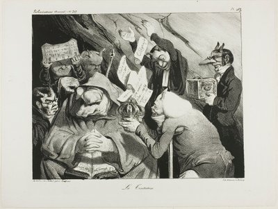 Frestelse, plåt 453 av Honoré Victorin Daumier
