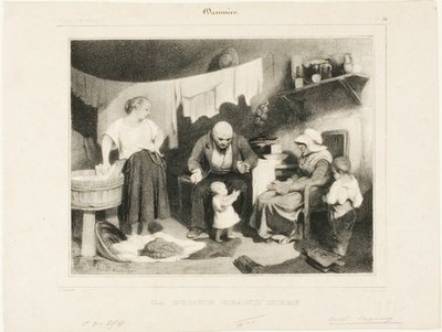 Den goda mormodern, plansch 55 av Honoré Victorin Daumier