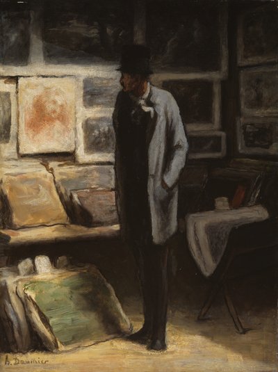 Samlaren av trycksaker av Honoré Victorin Daumier