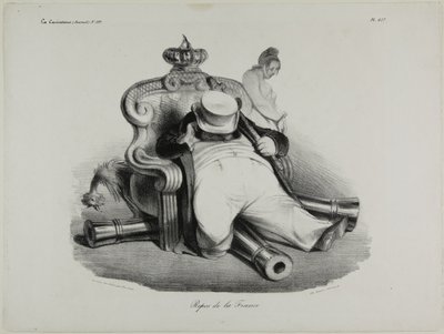 Frankrikes upphöjda läge, plansch 417 av Honoré Victorin Daumier