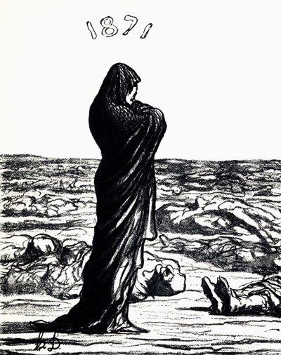 1871, Allegori (lito) av Honoré Daumier