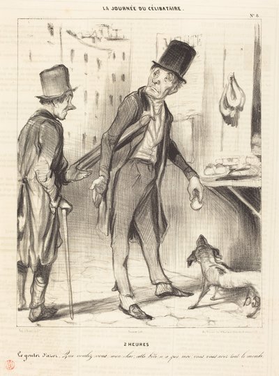 Klockan 2 - Azors mellanmål av Honoré Daumier