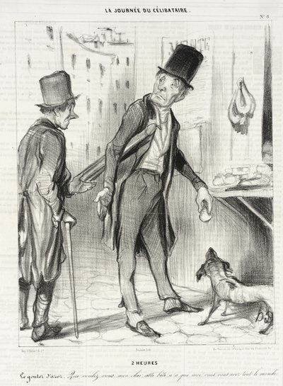 Klockan 2 - Azors mellanmål av Honoré Daumier