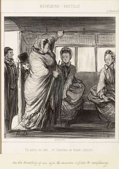 En liten sak, ingenting - och omnibussen är full av Honoré Daumier