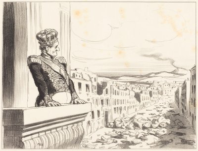 I Neapel - Den bäste av kungar... (1:a planschen) av Honoré Daumier