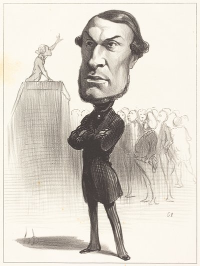 Achille Fould av Honoré Daumier