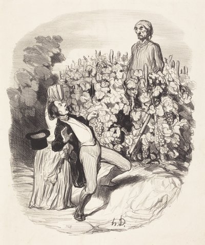 Ah! För tusan, jag tror att vi är tagna! av Honoré Daumier