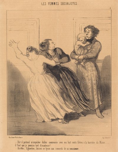 Ack! Han tänker hindra mig från att gå... av Honoré Daumier