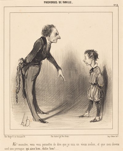 Ah! Monster, ni tillåter er... av Honoré Daumier