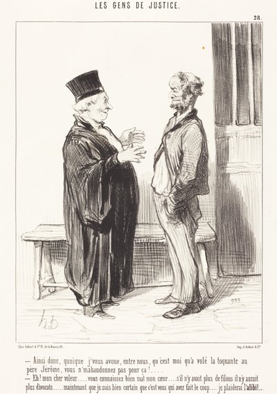 Alltså, fast jag erkänner för er ... av Honoré Daumier