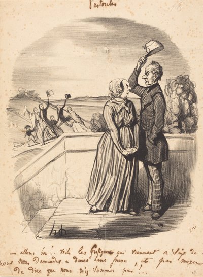 Jaha, då... här kommer klotterbilderna... av Honoré Daumier