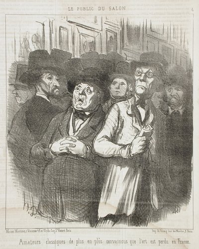 Klassiska amatörer... övertygade... av Honoré Daumier