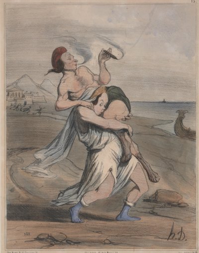 Forntida historia, nej. 13: The Abduction of Helen (Ancient History, nr 13: The Abduction of Helen) av Honoré Daumier