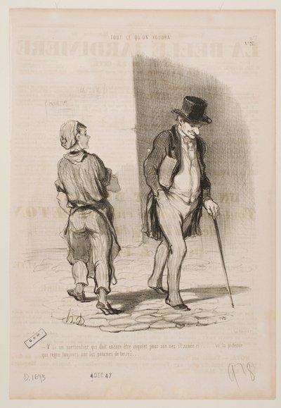 Ytterligare en som i år måste oroa sig för sin näsa... av Honoré Daumier