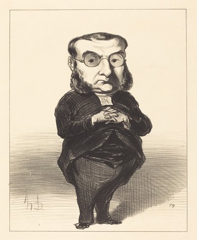 Ath. L. Charles Coquerel av Honoré Daumier