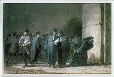 På slottet av Honore Daumier