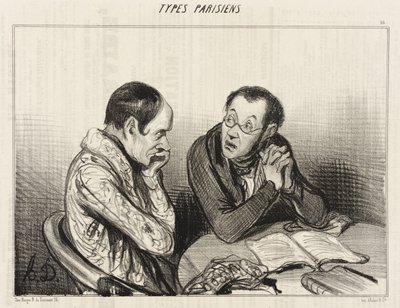 Dramatiska författare... av Honoré Daumier