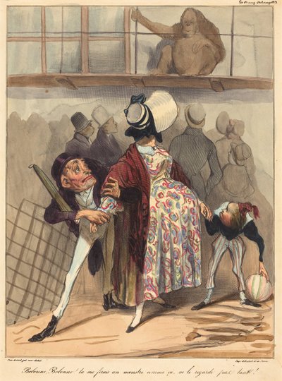 Bobonne... titta inte så mycket på honom! av Honoré Daumier