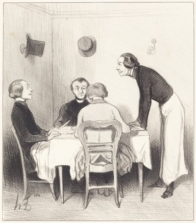 restaurang morot av Honoré Daumier