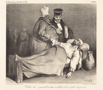 Den här kan vi släppa fri! Han är inte längre farlig! av Honoré Daumier