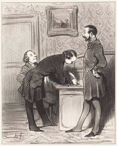 Det är just för att han är er vän... av Honoré Daumier